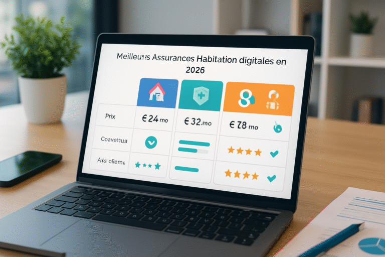 découvrez notre comparatif 2025 des meilleures assurances habitation digitales : avis, prix, garanties et conseils pour choisir la formule idéale et protéger efficacement votre logement en ligne.